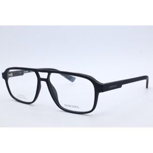 DIESEL DL 5309 002 Navigator Matte Black Eyeglasses Clear Lenses 55mm